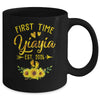 First Time Yiayia Est 2026 Sunflower Promoted To Yiayia Mug | teecentury