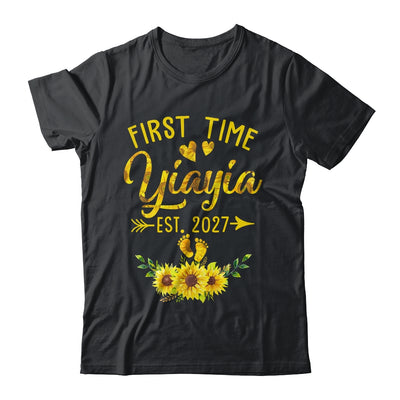 First Time Yiayia Est 2027 Sunflower Promoted To Yiayia Shirt & Tank Top | teecentury