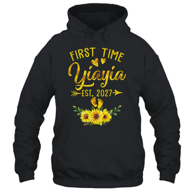 First Time Yiayia Est 2027 Sunflower Promoted To Yiayia Shirt & Tank Top | teecentury