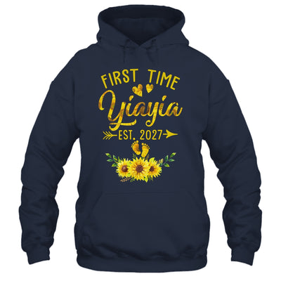 First Time Yiayia Est 2027 Sunflower Promoted To Yiayia Shirt & Tank Top | teecentury