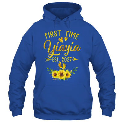 First Time Yiayia Est 2027 Sunflower Promoted To Yiayia Shirt & Tank Top | teecentury