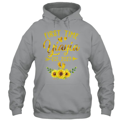 First Time Yiayia Est 2027 Sunflower Promoted To Yiayia Shirt & Tank Top | teecentury