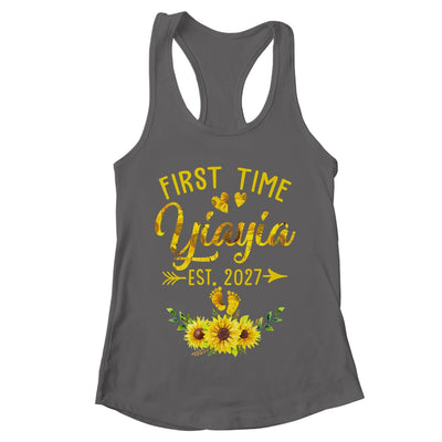 First Time Yiayia Est 2027 Sunflower Promoted To Yiayia Shirt & Tank Top | teecentury