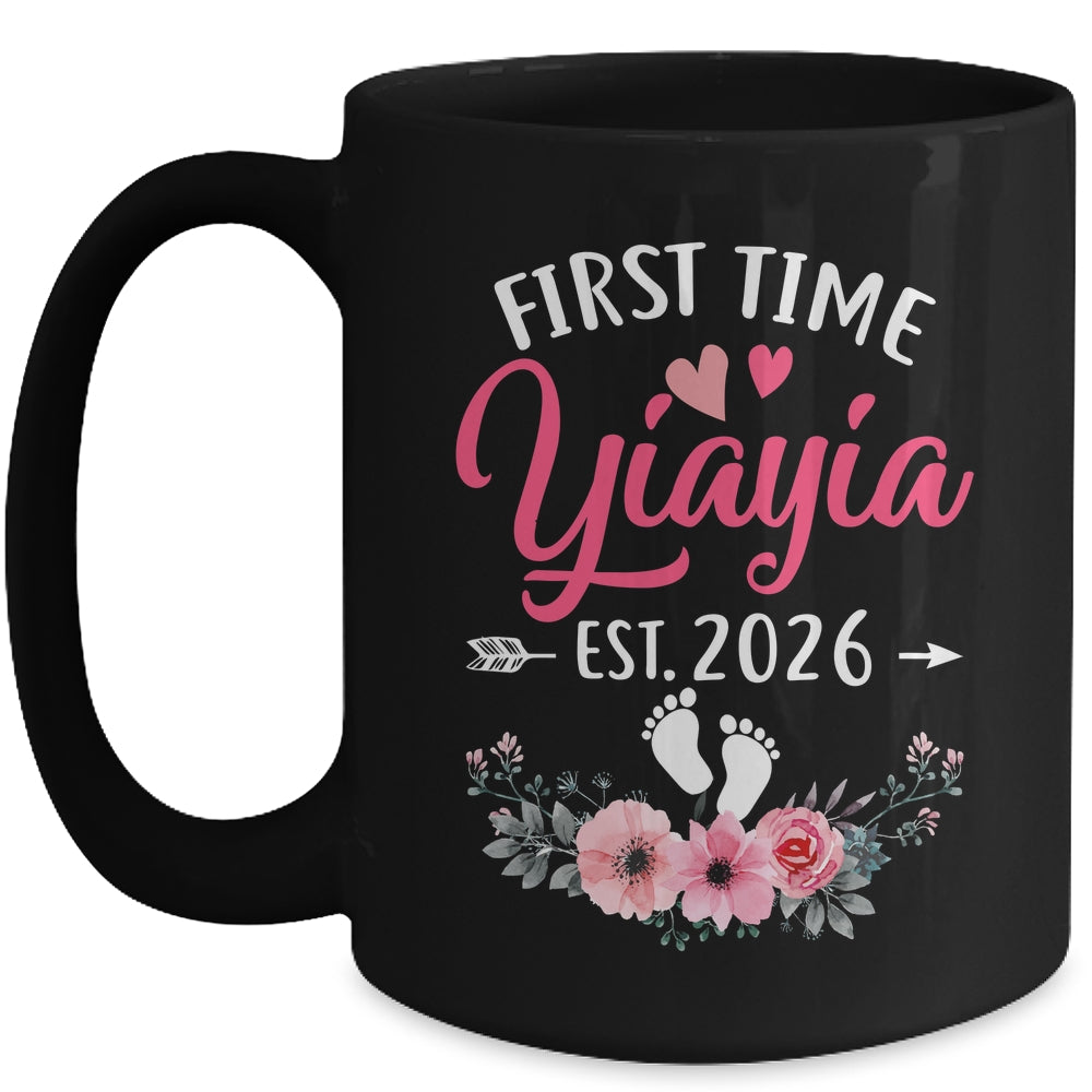 First Time Yiayia Promoted To Yiayia Est 2027 Mothers Day Mug | teecentury