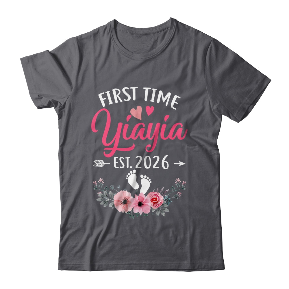 First Time Yiayia Promoted To Yiayia Est 2027 Mothers Day Shirt & Tank Top | teecentury