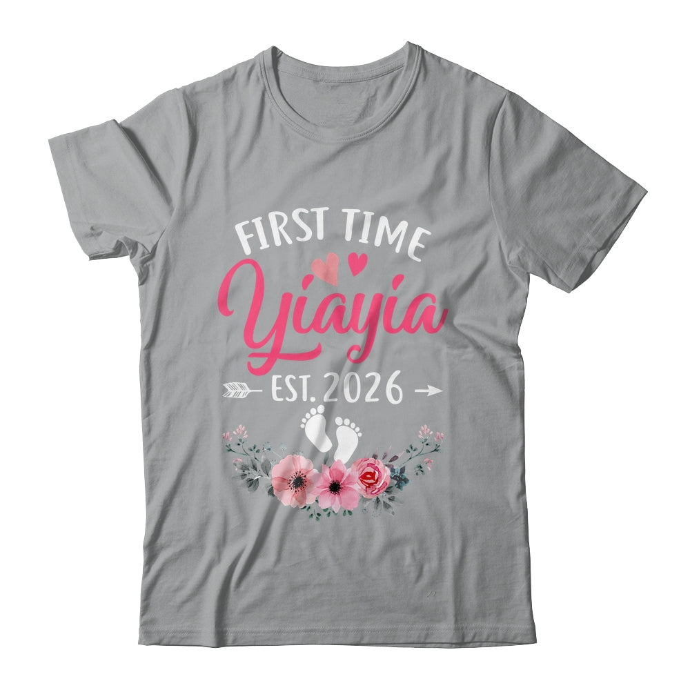 First Time Yiayia Promoted To Yiayia Est 2027 Mothers Day Shirt & Tank Top | teecentury