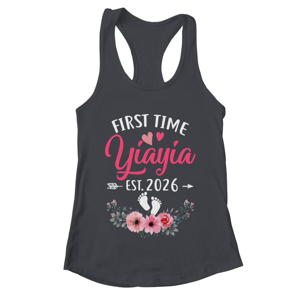 First Time Yiayia Promoted To Yiayia Est 2027 Mothers Day Shirt & Tank Top | teecentury