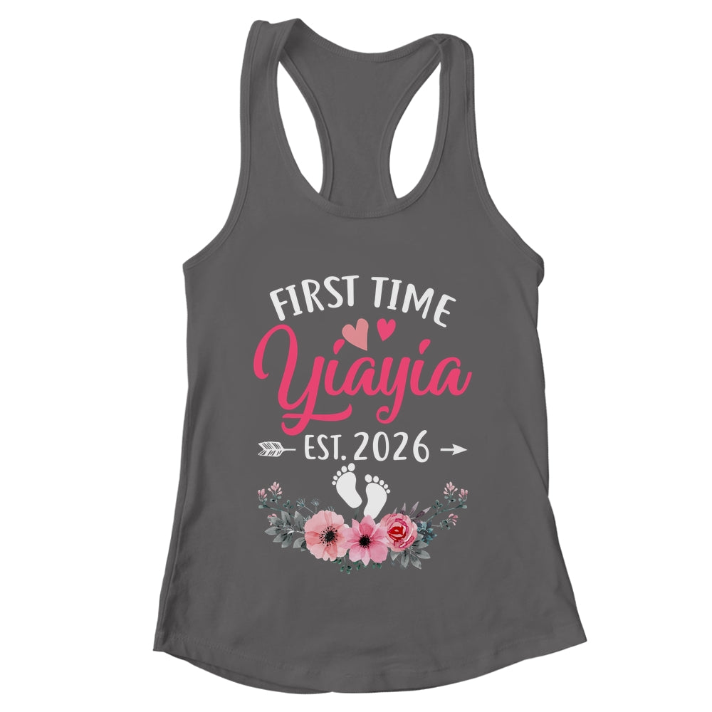 First Time Yiayia Promoted To Yiayia Est 2027 Mothers Day Shirt & Tank Top | teecentury