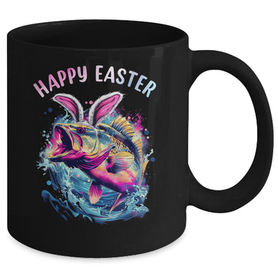 Fisherman Bunny Ears Funny Fish Easter Holiday Eggs Fishing Mug | teecentury