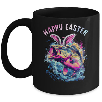 Fisherman Bunny Ears Funny Fish Easter Holiday Eggs Fishing Mug | teecentury