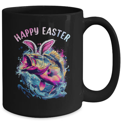 Fisherman Bunny Ears Funny Fish Easter Holiday Eggs Fishing Mug | teecentury