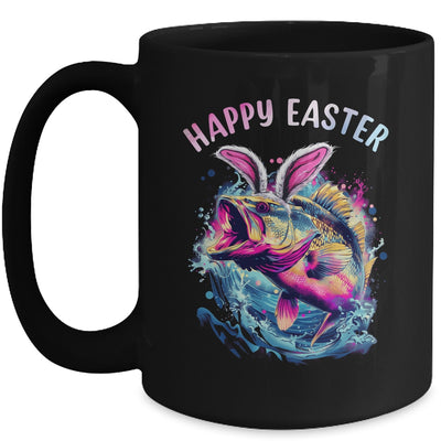 Fisherman Bunny Ears Funny Fish Easter Holiday Eggs Fishing Mug | teecentury