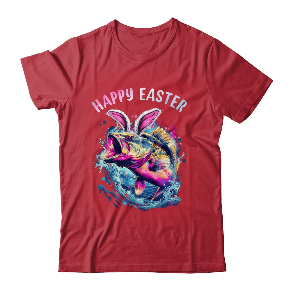 Fisherman Bunny Ears Funny Fish Easter Holiday Eggs Fishing Shirt & Hoodie | teecentury