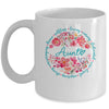 Floral Aunt Mothers Day Gardener Cute Wildflowers Women Mug | teecentury