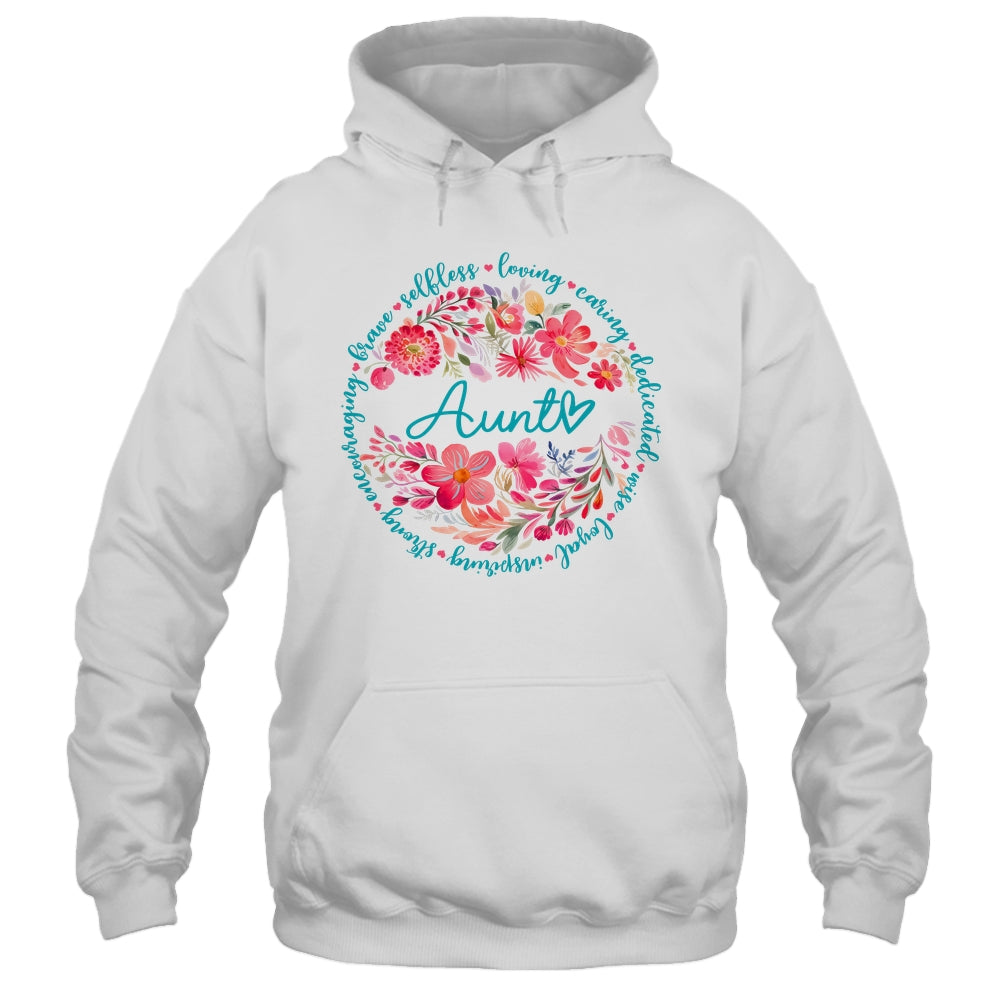 Floral Aunt Mothers Day Gardener Cute Wildflowers Women Shirt & Tank Top | teecentury