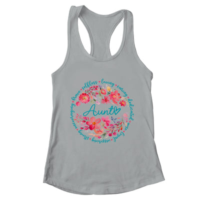 Floral Aunt Mothers Day Gardener Cute Wildflowers Women Shirt & Tank Top | teecentury