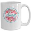 Floral Auntie Mothers Day Gardener Cute Wildflowers Women Mug | teecentury