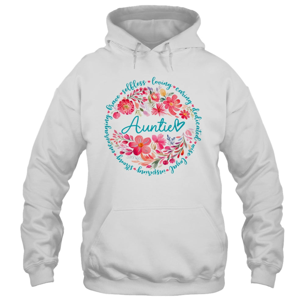 Floral Auntie Mothers Day Gardener Cute Wildflowers Women Shirt & Tank Top | teecentury