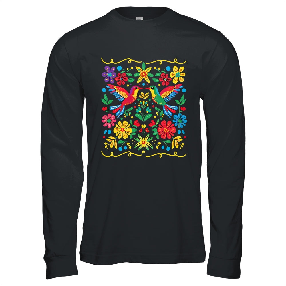 Floral Bird Otomi Mexican Style Mexicano Mexicana Shirt & Hoodie | teecentury