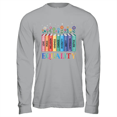 Floral Book Equality Human Rights Social Justice Peace Love Shirt & Hoodie | teecentury
