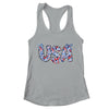 Floral Coquette USA Retro America 4th Of July Patriotic Girl Shirt & Tank Top | teecentury