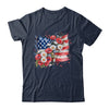 Floral Flag American Flag 4th Of July America Patriotic Shirt & Tank Top | teecentury