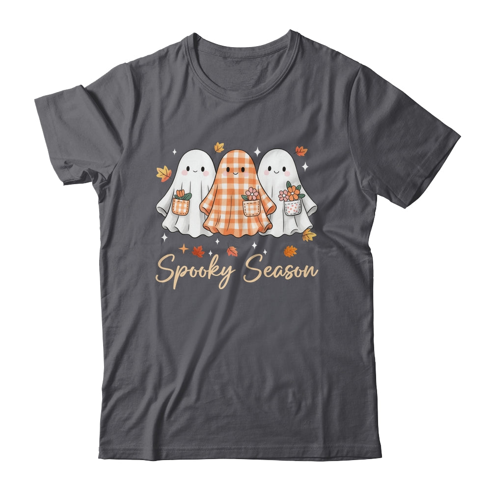 Floral Ghost Patchwork Fall Autumn Spooky Season Halloween Shirt & Sweatshirt | teecentury