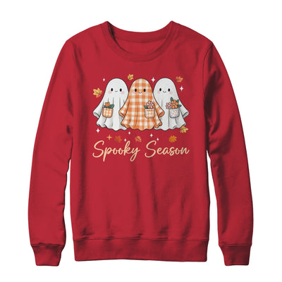 Floral Ghost Patchwork Fall Autumn Spooky Season Halloween Shirt & Sweatshirt | teecentury