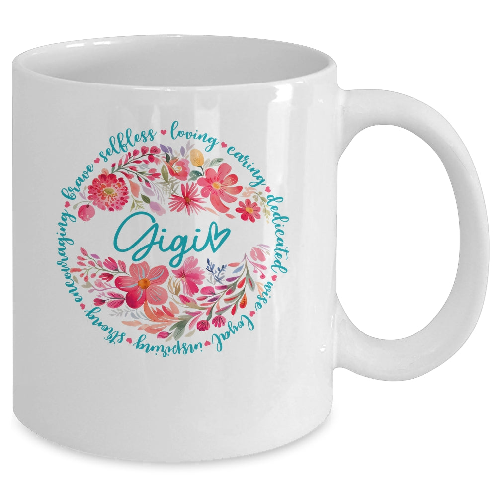Floral Gigi Mothers Day Gardener Cute Wildflowers Women Mug | teecentury