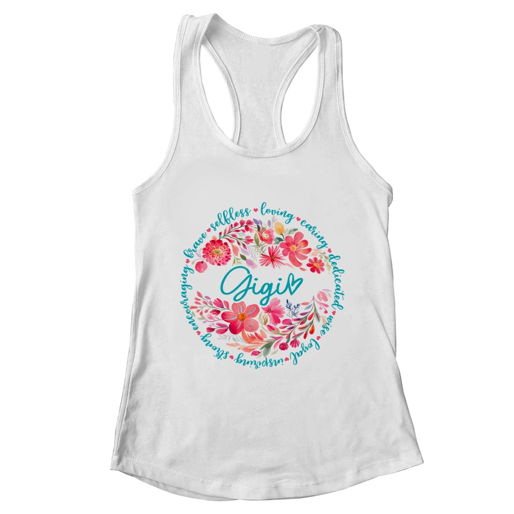 Floral Gigi Mothers Day Gardener Cute Wildflowers Women Shirt & Tank Top | teecentury