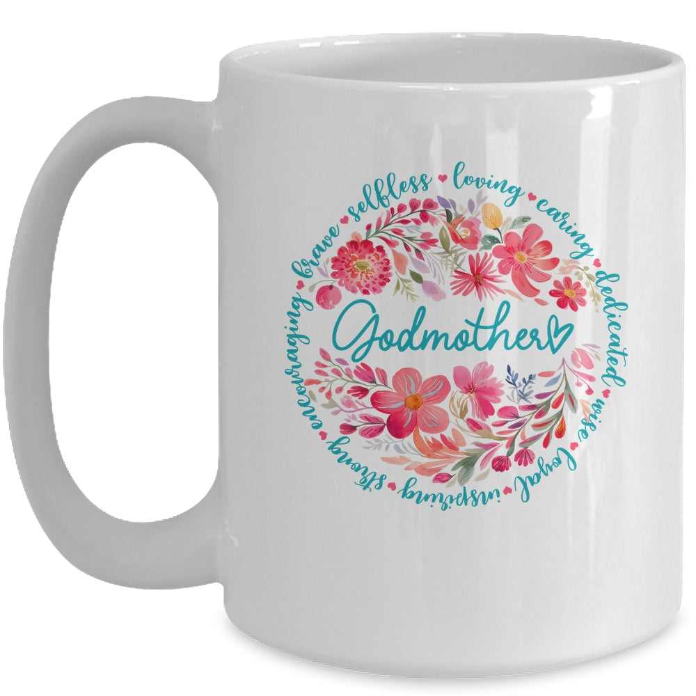 Floral Godmother Mothers Day Gardener Cute Wildflowers Women Mug | teecentury