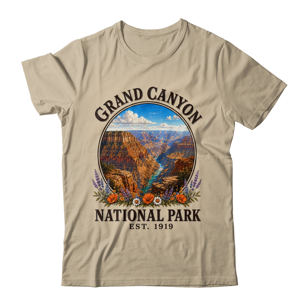 Floral Grand Canyon National Park Hiking Camping Outdoor Shirt & Tank Top | teecentury
