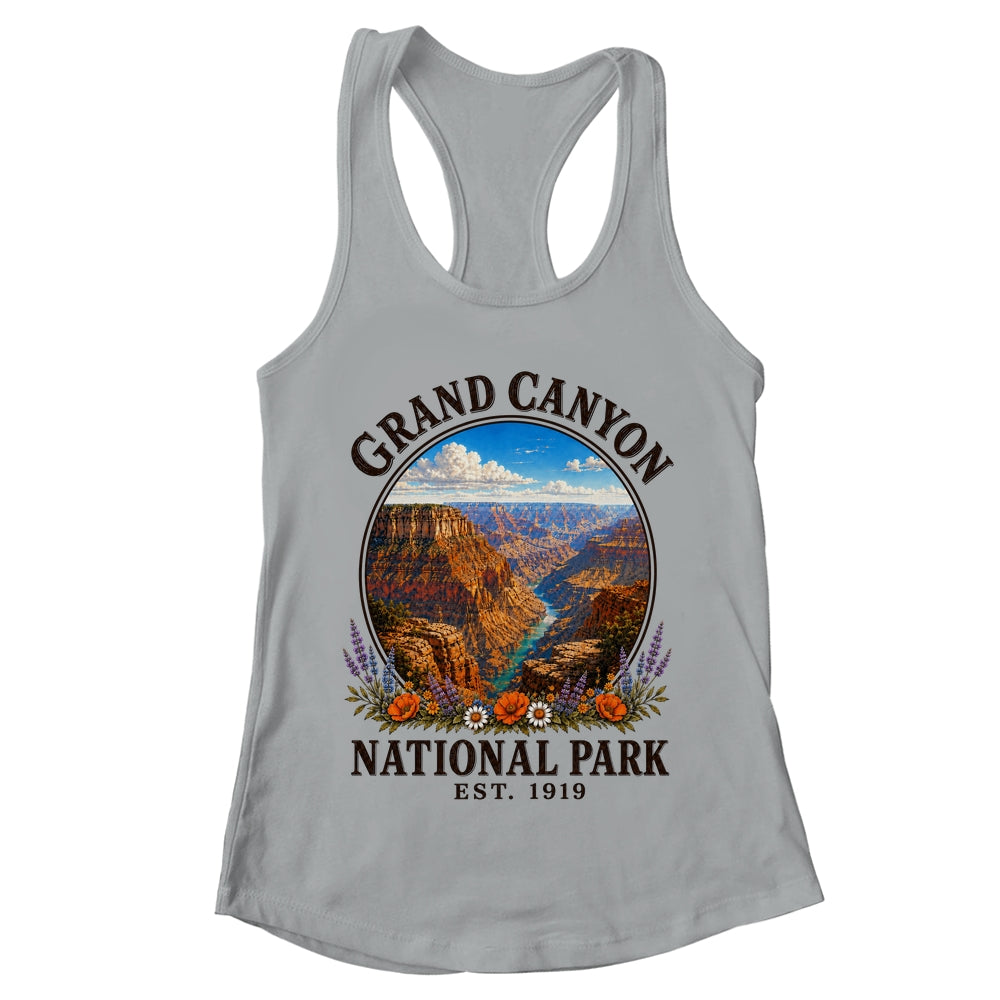 Floral Grand Canyon National Park Hiking Camping Outdoor Shirt & Tank Top | teecentury