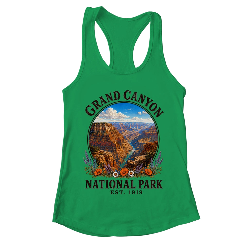 Floral Grand Canyon National Park Hiking Camping Outdoor Shirt & Tank Top | teecentury
