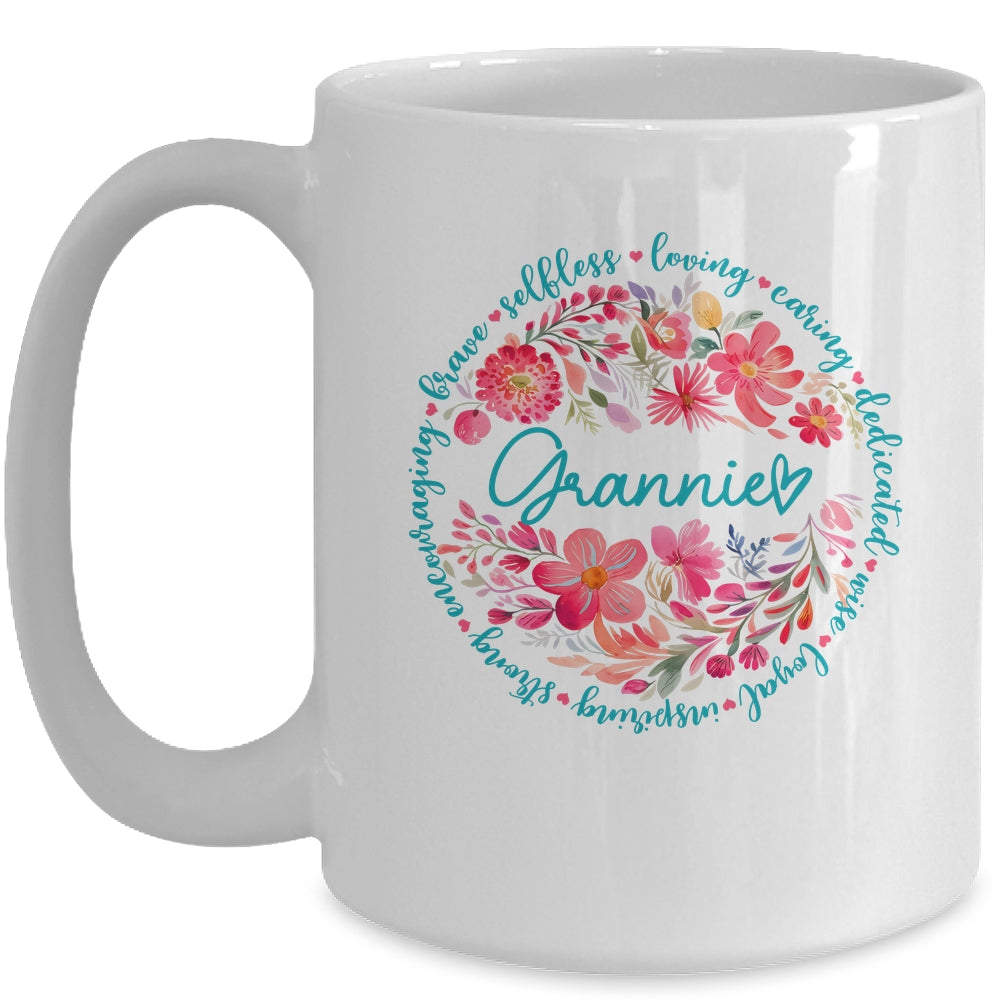 Floral Grannie Mothers Day Gardener Cute Wildflowers Women Mug | teecentury