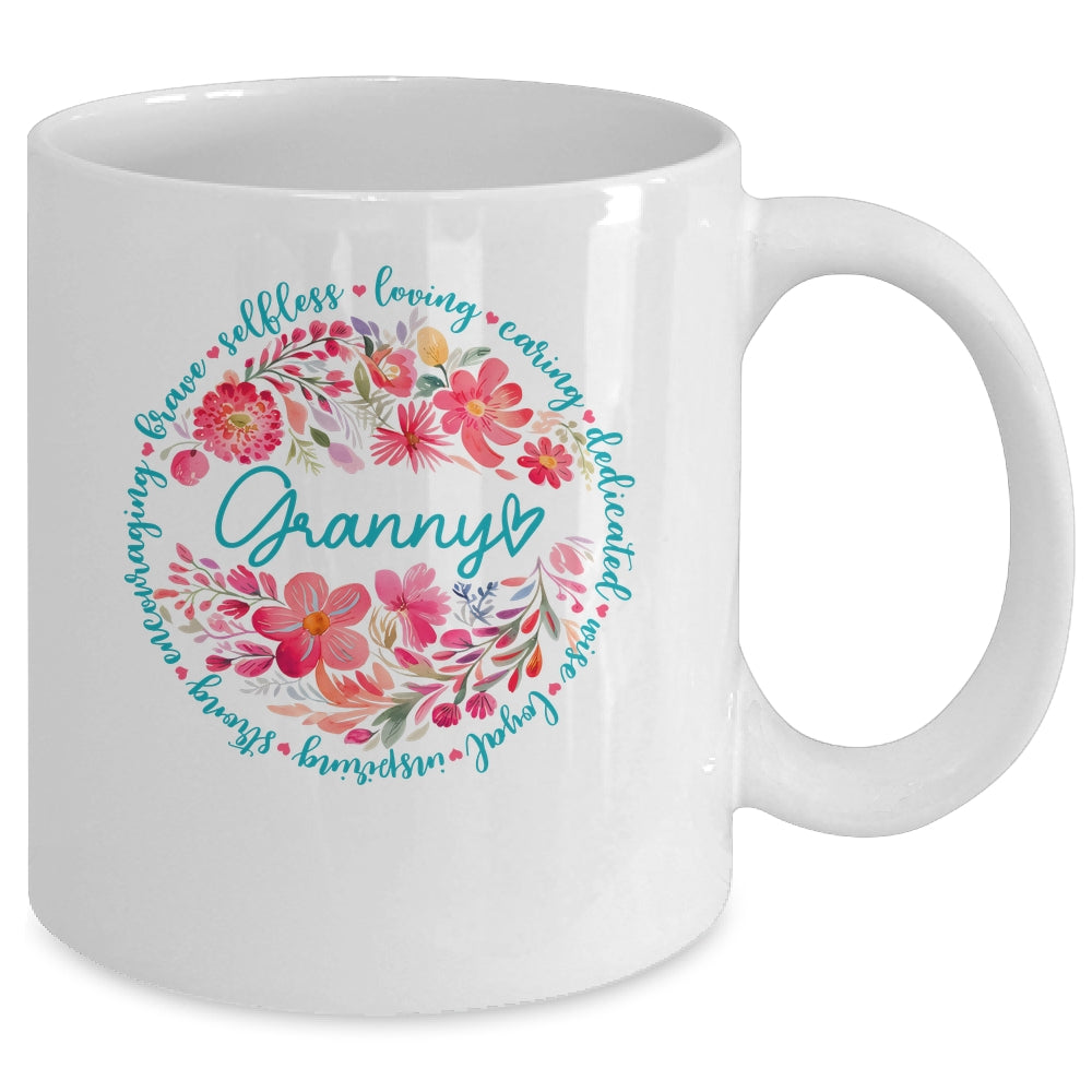 Floral Granny Mothers Day Gardener Cute Wildflowers Women Mug | teecentury