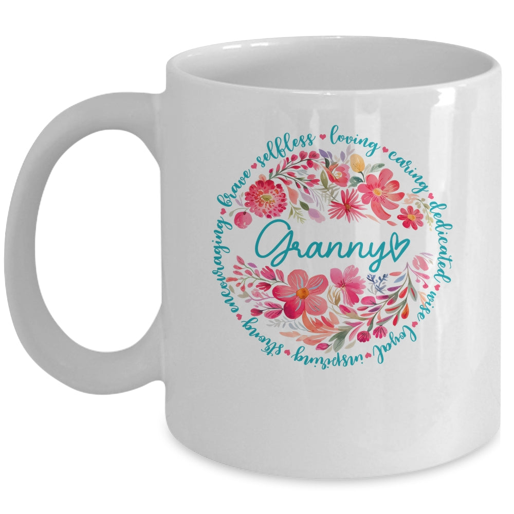 Floral Granny Mothers Day Gardener Cute Wildflowers Women Mug | teecentury