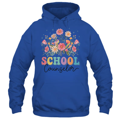 Floral Groovy Wildflower School Counselor Staff Women Retro Shirt & Tank Top | teecentury