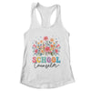 Floral Groovy Wildflower School Counselor Staff Women Retro Shirt & Tank Top | teecentury