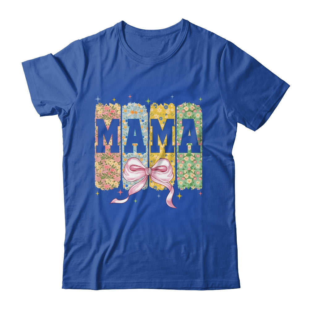 Floral Mama Coquette Bow Mothers Day Mama Floral Spring Boho Shirt & Tank Top | teecentury