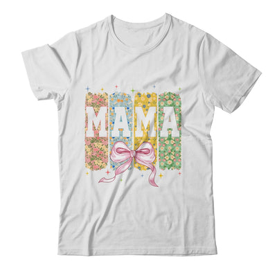 Floral Mama Coquette Bow Mothers Day Mama Floral Spring Boho Shirt & Tank Top | teecentury