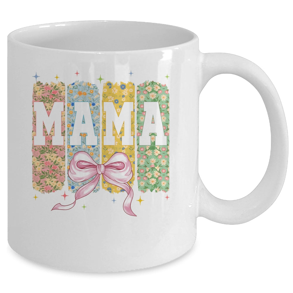Floral Mama Coquette Bow Mothers Day Mama Floral Spring Boho Mug | teecentury