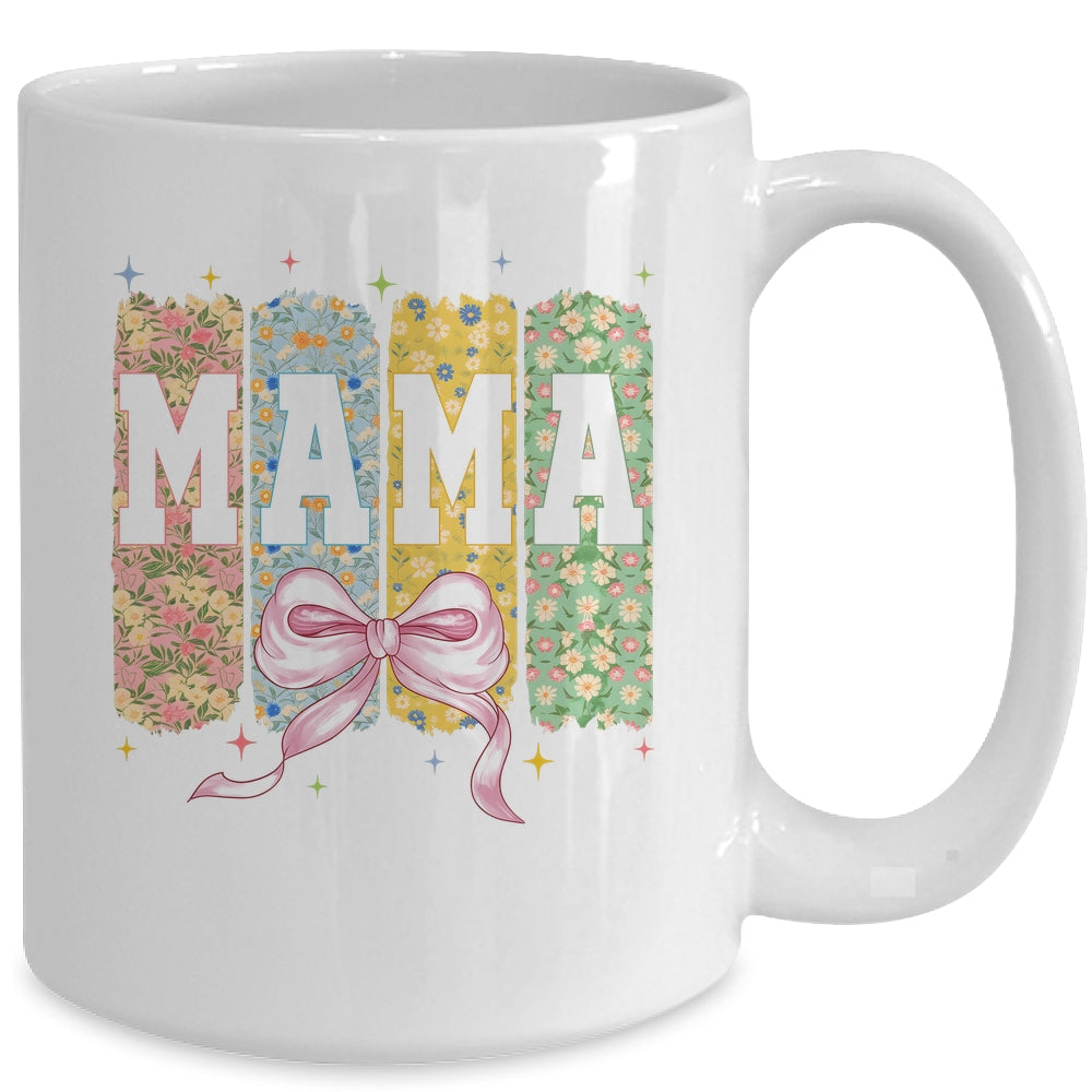 Floral Mama Coquette Bow Mothers Day Mama Floral Spring Boho Mug | teecentury