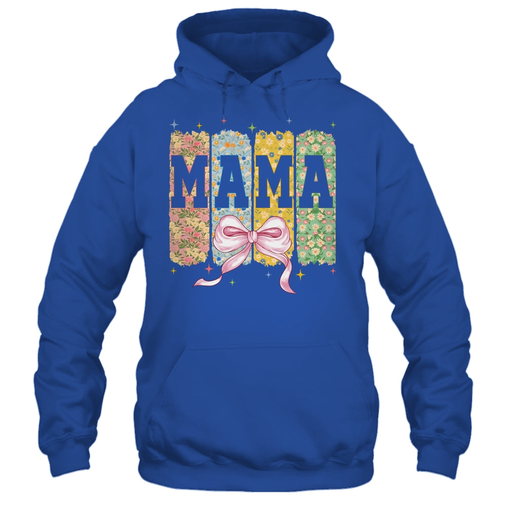 Floral Mama Coquette Bow Mothers Day Mama Floral Spring Boho Shirt & Tank Top | teecentury