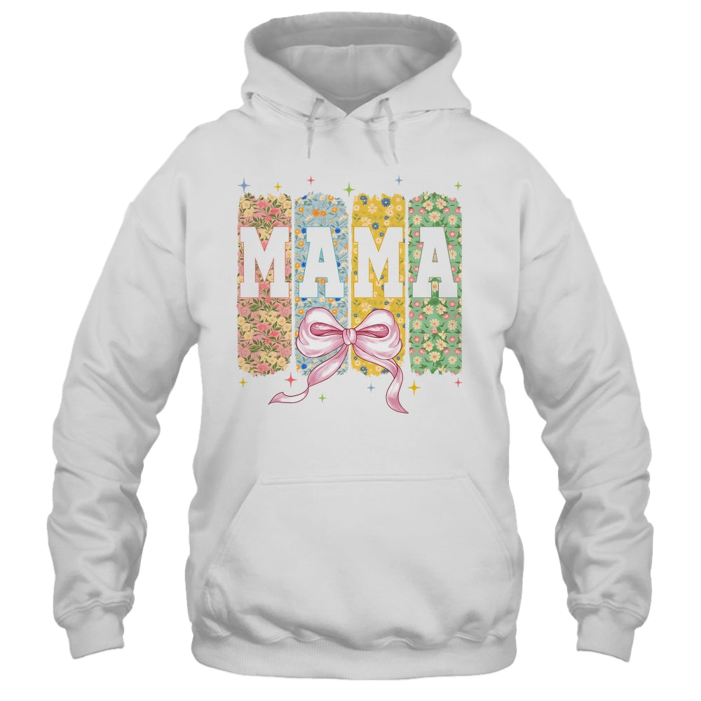 Floral Mama Coquette Bow Mothers Day Mama Floral Spring Boho Shirt & Tank Top | teecentury
