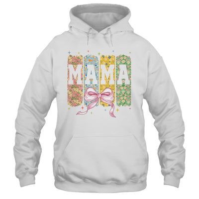 Floral Mama Coquette Bow Mothers Day Mama Floral Spring Boho Shirt & Tank Top | teecentury