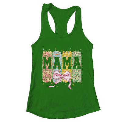 Floral Mama Coquette Bow Mothers Day Mama Floral Spring Boho Shirt & Tank Top | teecentury