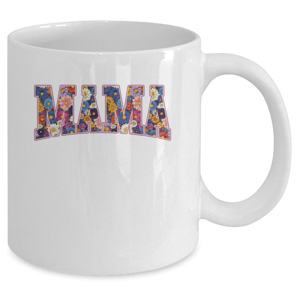 Floral Mama Flower Mom Spring Mama Mother's Day Women Design Mug | teecentury