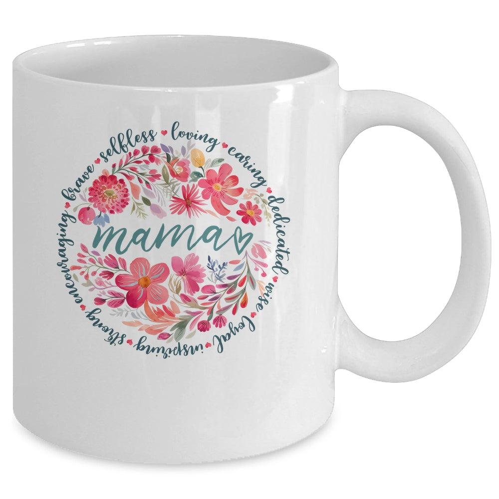 Floral Mama Mothers Day Gardener Cute Mama Flowers Mug | teecentury
