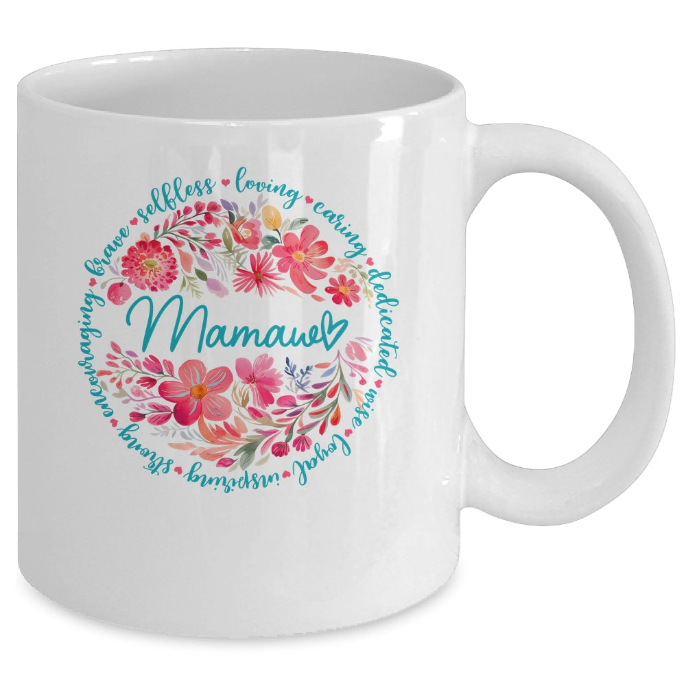 Floral Mamaw Mothers Day Gardener Cute Wildflowers Women Mug | teecentury